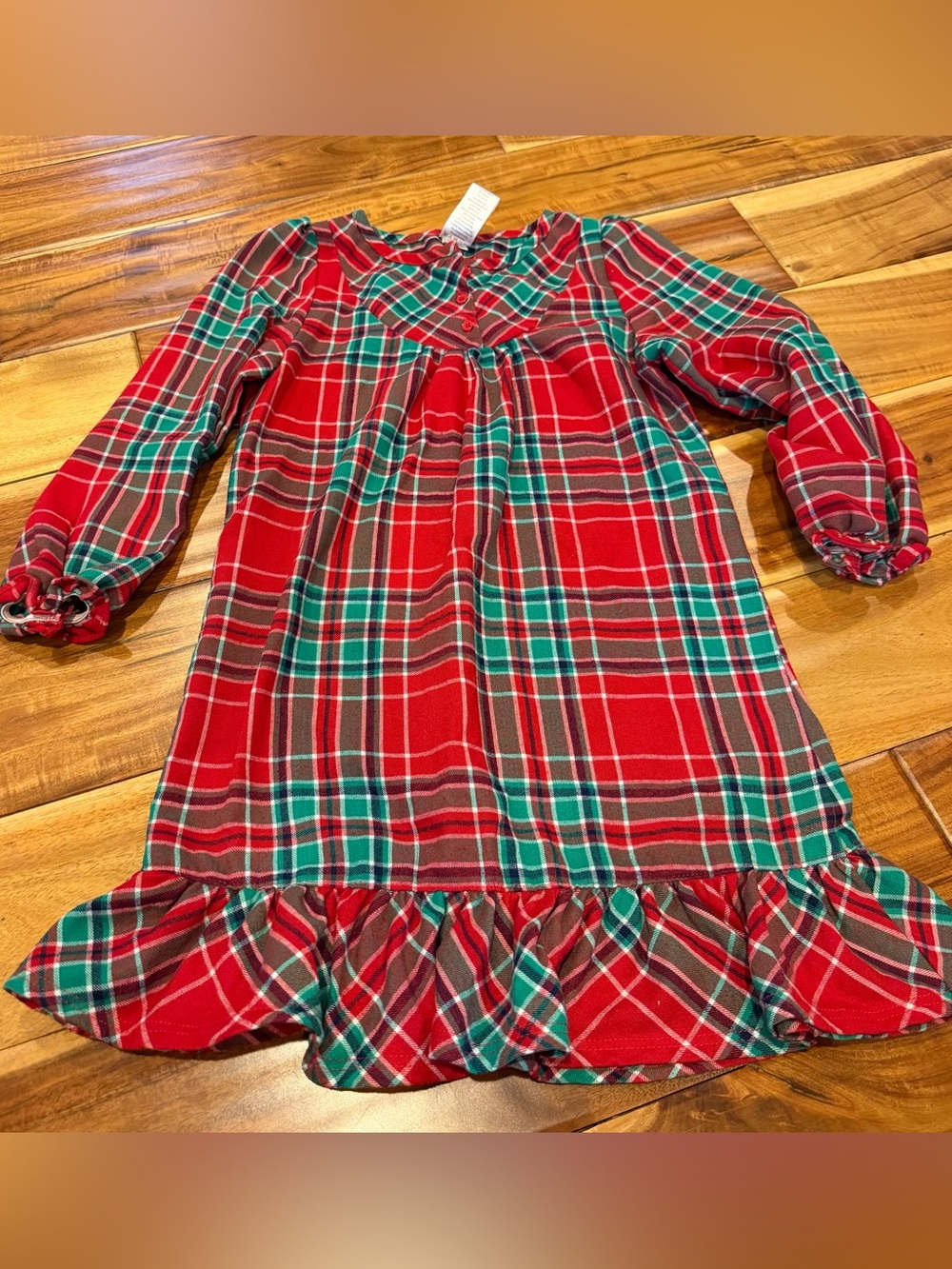 Gymboree Red Green Plaid Boys Shirt Sz 5-6